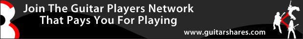 The guitar player social media website that pays you back.